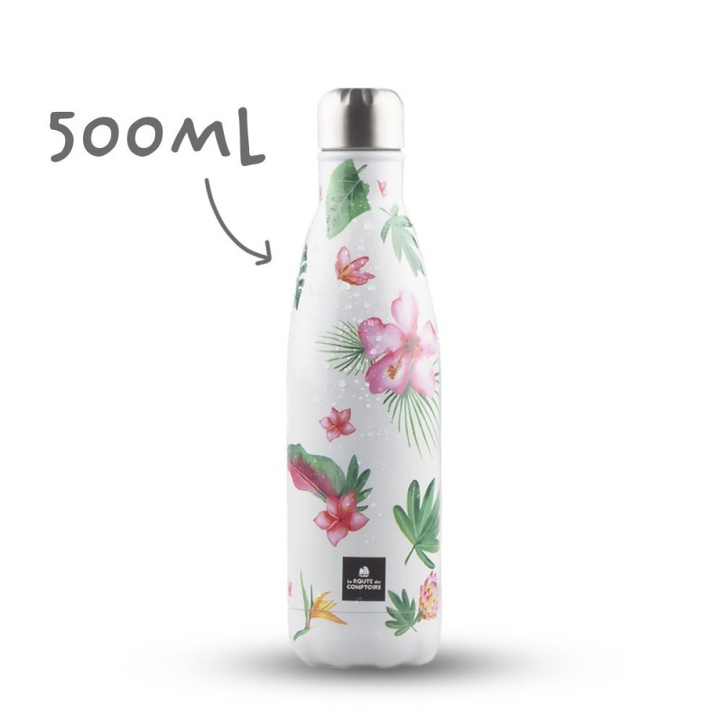 Insulated Bottle Flowers 500ml