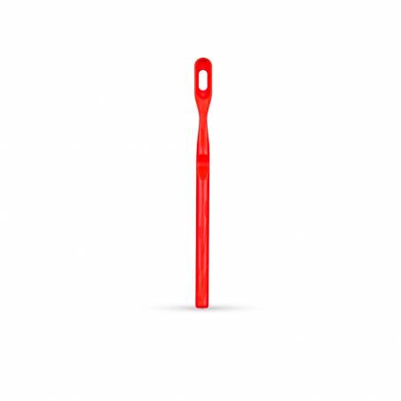 Manche de brosse à dents rouge