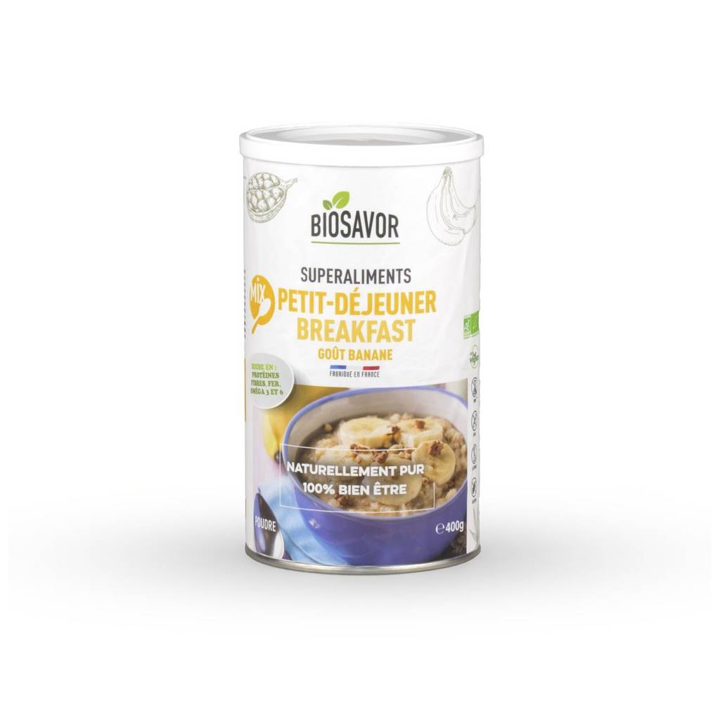 Frühstücksmischung mit Bananengeschmack - 400gr Frühstücksmischung mit Bananengeschmack - 400gr