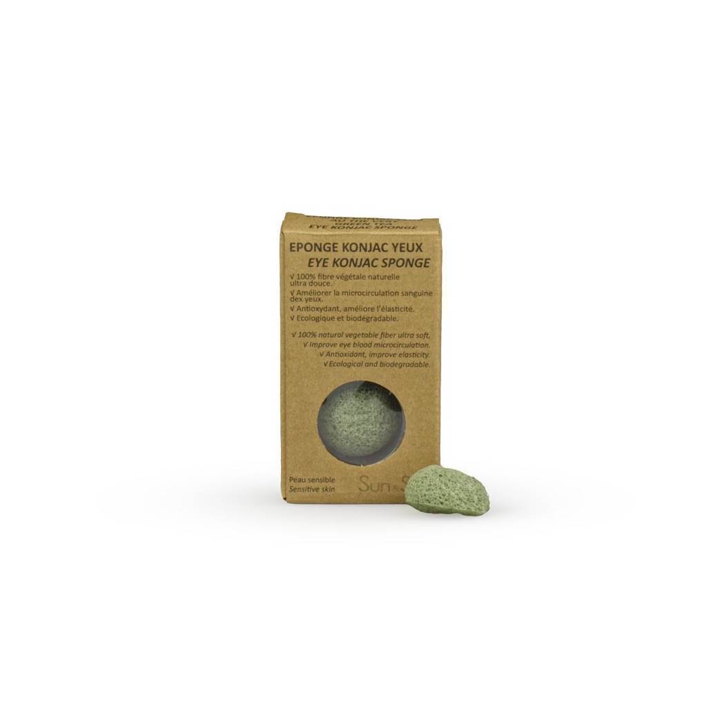 Konjac Spezial-Augenschwamm mit grünem Tee Konjac Spezial-Augenschwamm mit grünem Tee
