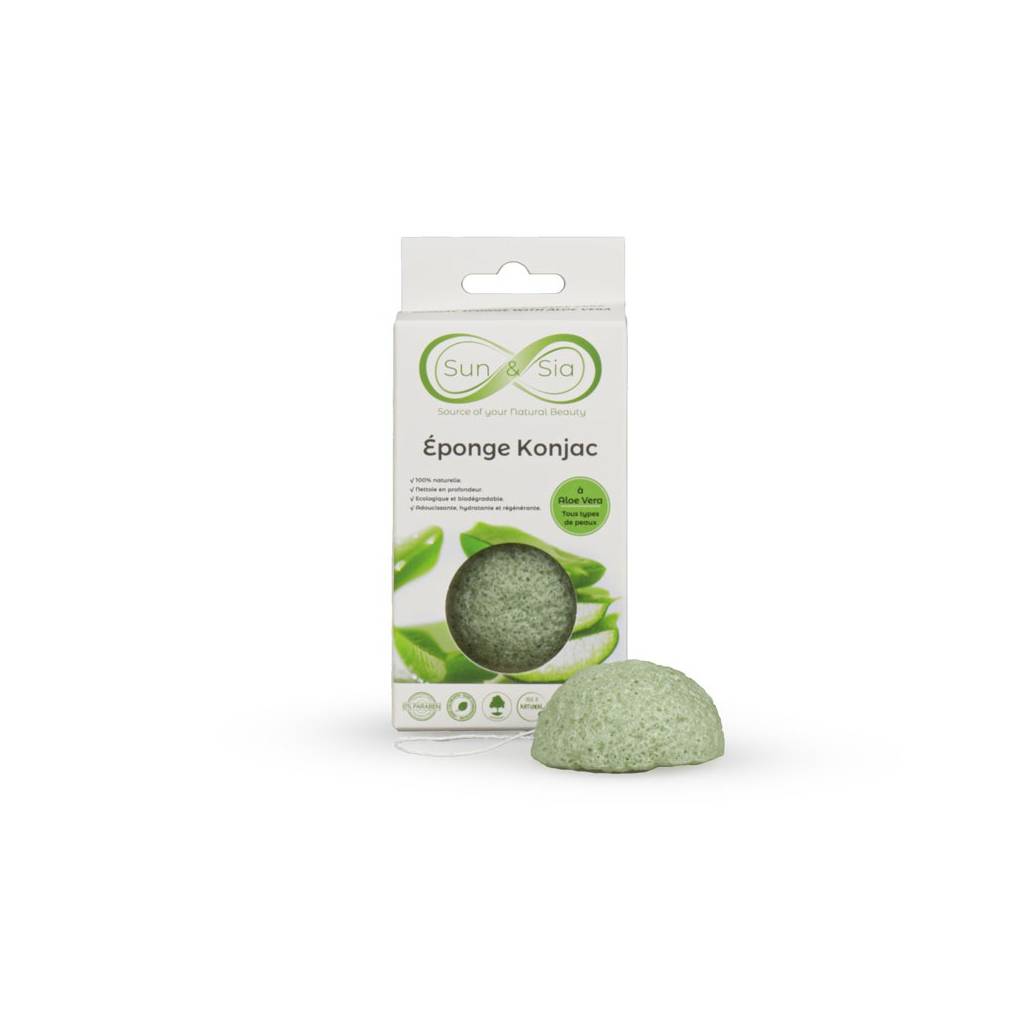 Konjac Face Sponge with Aloe Vera