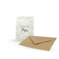 carte à planter bonne fête papa et enveloppe