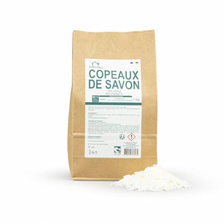 Copeaux de savon et son emballage Copeaux de savon et son emballage