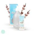 Box gel lavant mains et fleur de coton