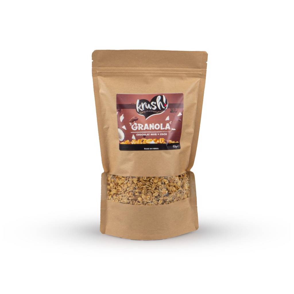 Donkere Chocolade Kokos Granola