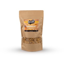 Sachet granola miel cacahuètes de face