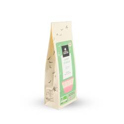 Sachet thé vert jasmin La route des Comptoirs de côté