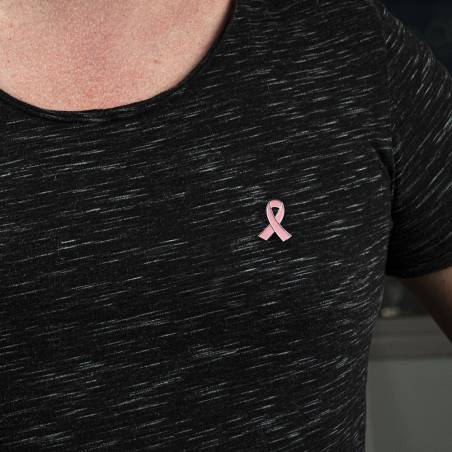 Broche Ruban Rose Cancer Du Sein - Épingle Octobre Rose, Disponible En Tailles S, M, L | Badge De Soutien