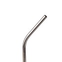 Kit of 4 angled stainless steel straws