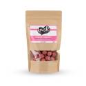 White Chocolate Coated Hazelnuts - Raspberry