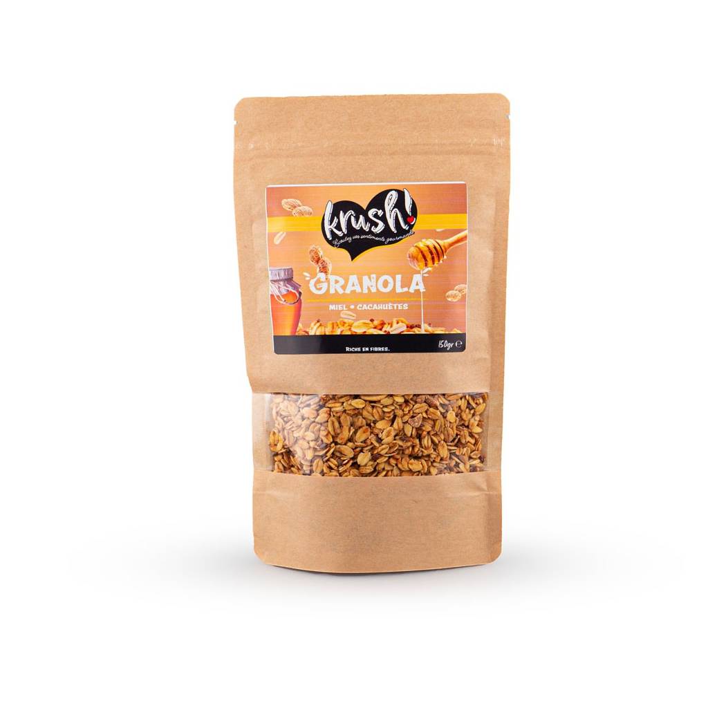 Sachet granola miel cacahuètes