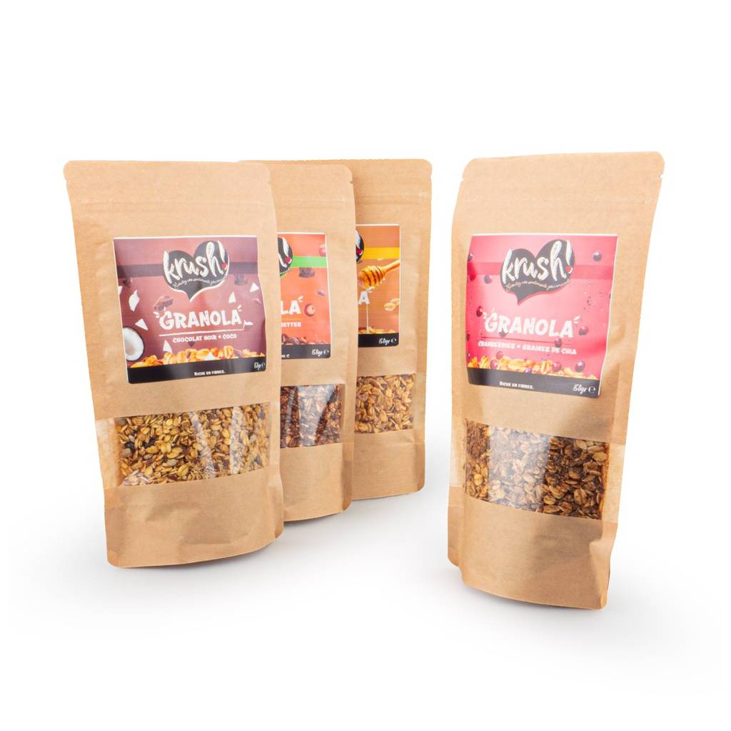 Lot de 4 granolas Krush 150gr