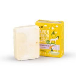 Savon au lait d'ânesse et camomille et sa boîte