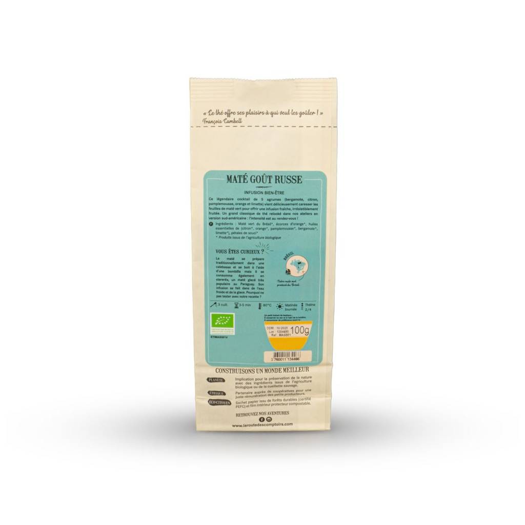Extrait De Feuille De Maté Vert Unimate - Saveur Citron En Poudre - Sachets - Fabriqué En Inde