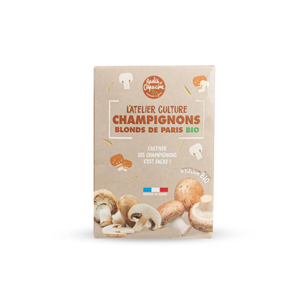 Kit de culture de champignons de paris face