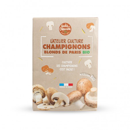 Kit de culture de champignons de paris face