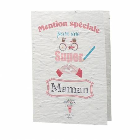 Carte à planter "Pour une super maman" Carte à planter "Pour une super maman"