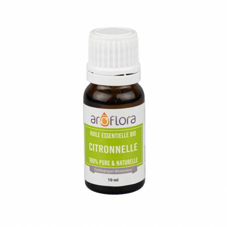 Huile Essentielle Citronnelle BIO 10 ml de la marque aroflora