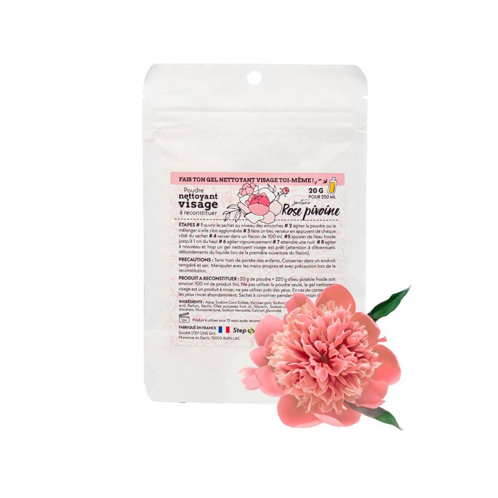 Pfingstrosen-Rose-Gesichtsreiniger, Nachfüllpackung 250 ml -Datum abgelaufen