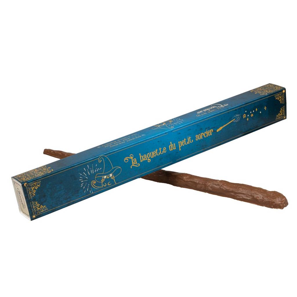 La baguette Harry Potter en chocolat et sa boîte
