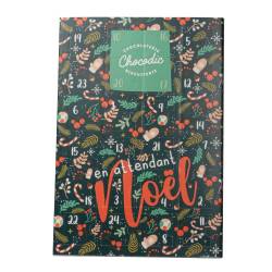 Calendrier de l'avent de face  de la marque chocodic