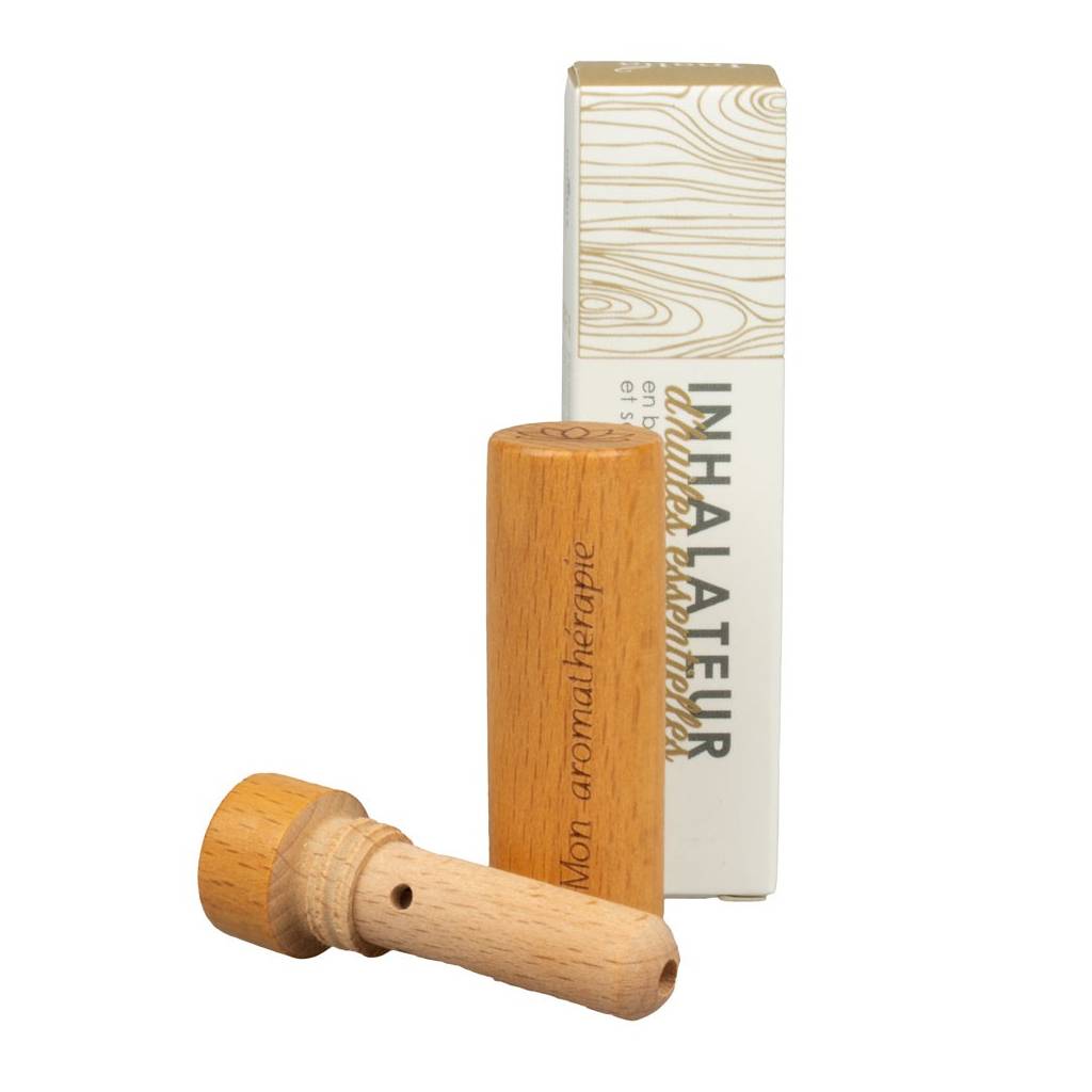 Inhalator für ätherische Öle aus Buchenholz Inhalator für ätherische Öle aus Buchenholz