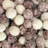 Trio of coated hazelnuts and coconut