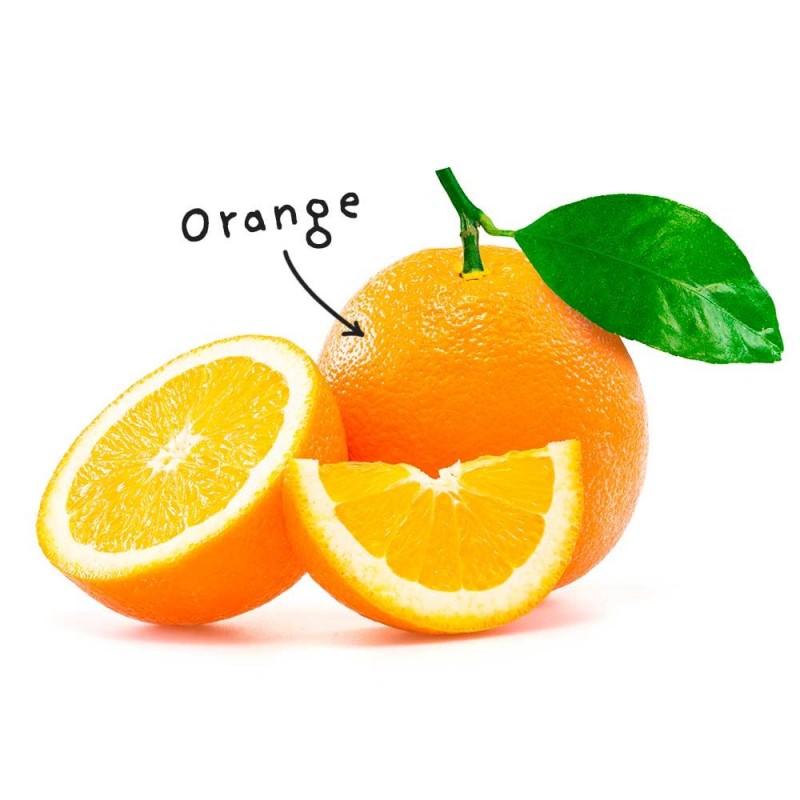 Blatt mit ätherischem Orangenöl