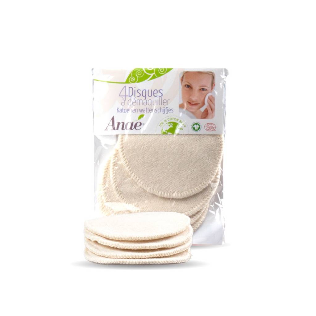 5 Disques Démaquillants Lavables Et Réutilisables En Bambou Pour