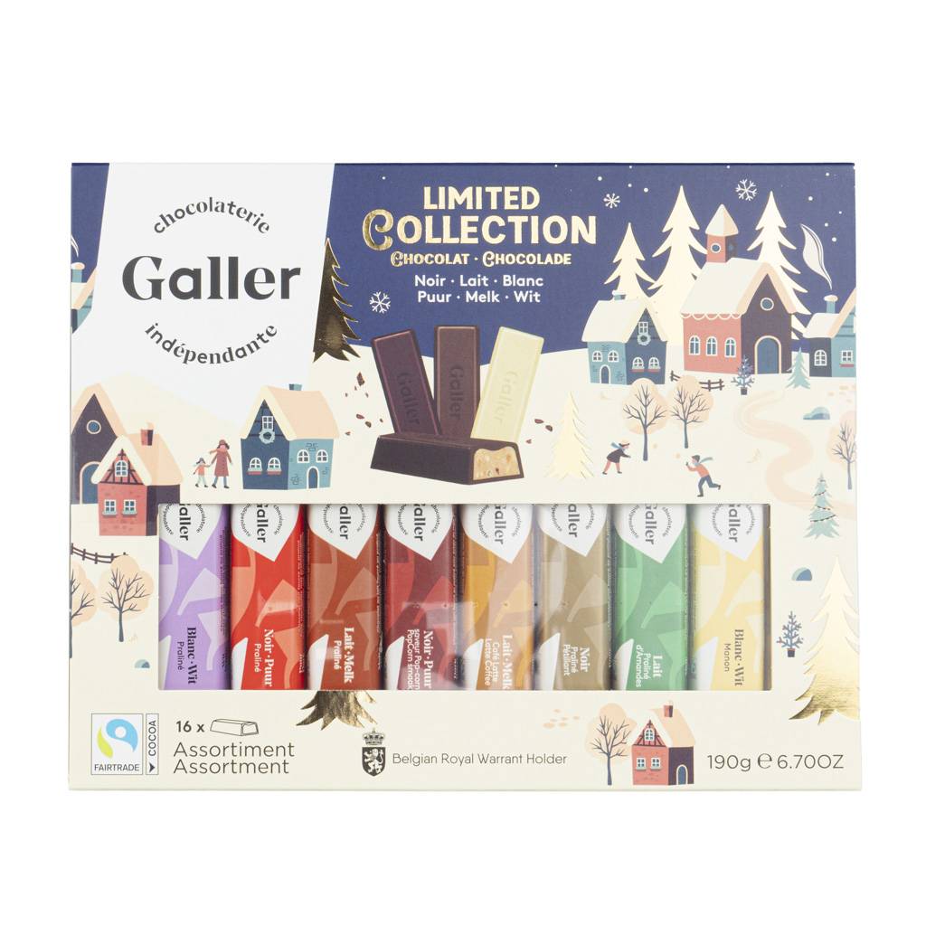Coffret 16 mini bâtons chocolat - Edition Noël