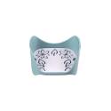 Porte-savon bleu de dessus
