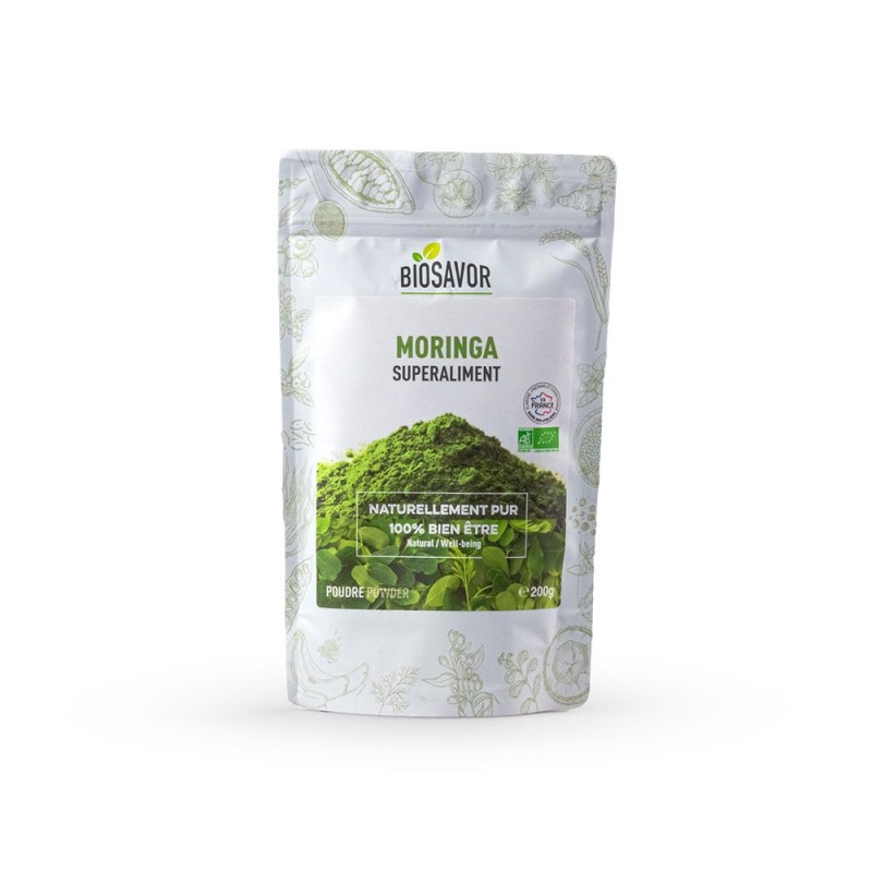 Organic Moringa powder 200gr - Date expired