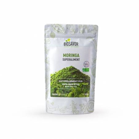 Moringa BIO en poudre 200gr Biosavor Moringa BIO en poudre 200gr Biosavor