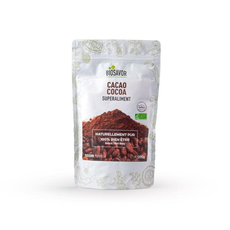 Biologische cacaopoeder 200gr - Datum verlopen