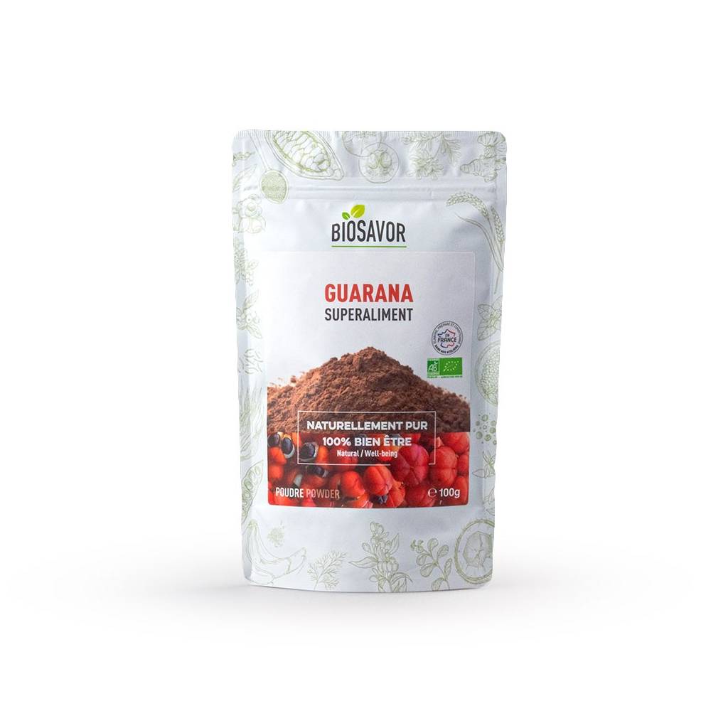 Biologisch Guarana-poeder 100gr - datum verlopen