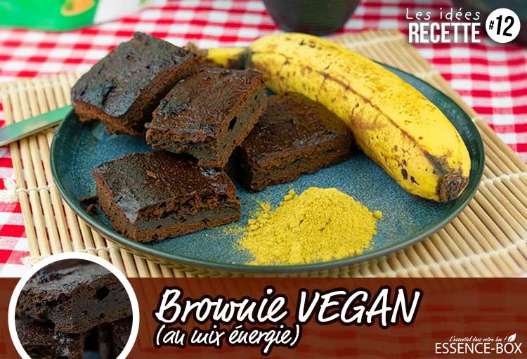 Rezept Nr. 12: Veganer Brownie mit Energy Mix 
