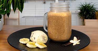 Recette de milkshake banane et Mix Petit Déj