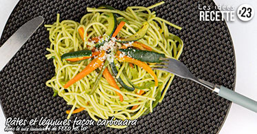 Recept nr. 23: Pasta en groenten in Carbonara-stijl met superfoods
