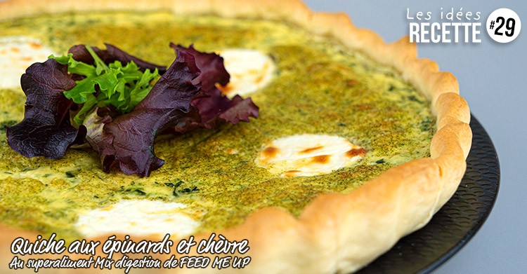 Recipe n° 29: Quiche with spinach and goat cheese