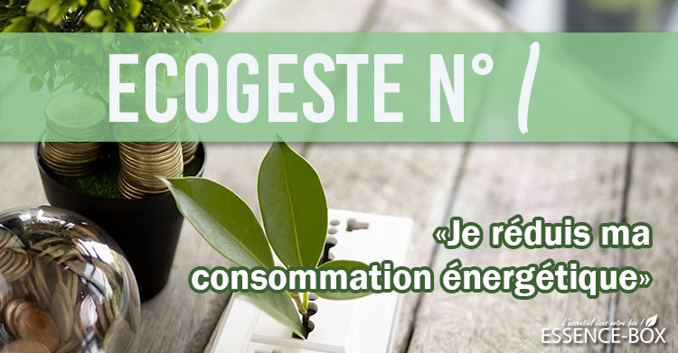 Ecogeste n°1 : Je réduis ma consommation énergétique