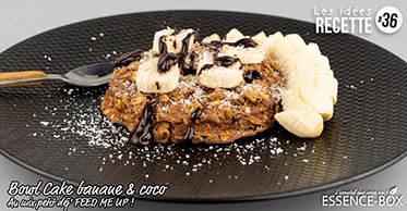 Recette de Bowl cake à la banane et à la coco Essence Box