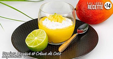 Recipe n°14: Verrine Mango Coconut and Chia Seeds